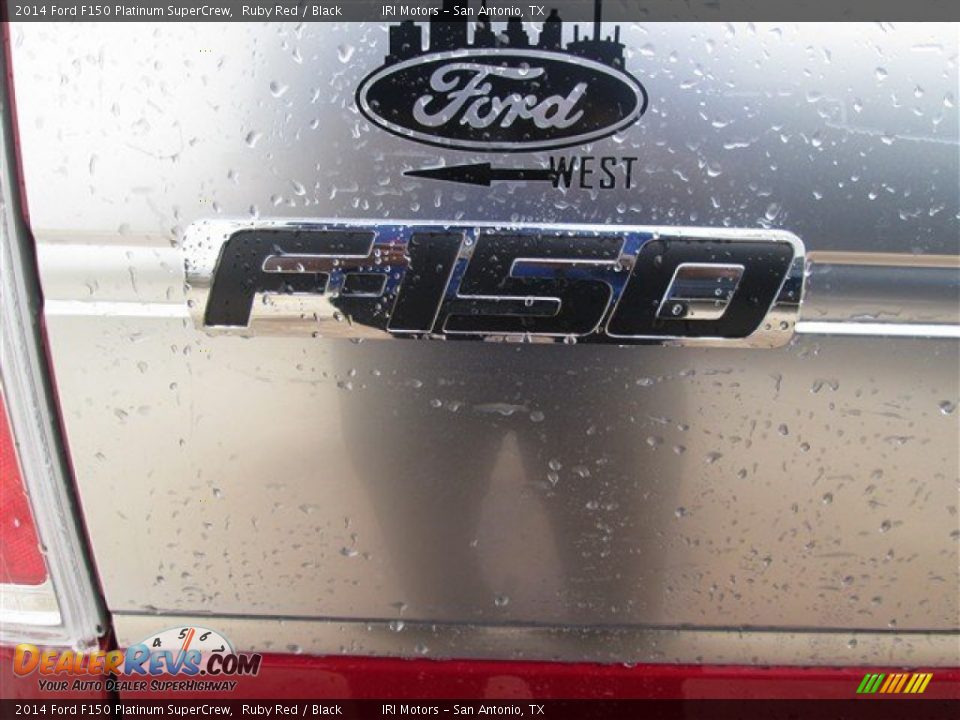 2014 Ford F150 Platinum SuperCrew Ruby Red / Black Photo #7