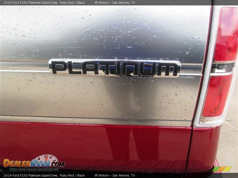 2014 Ford F150 Platinum SuperCrew Ruby Red / Black Photo #8