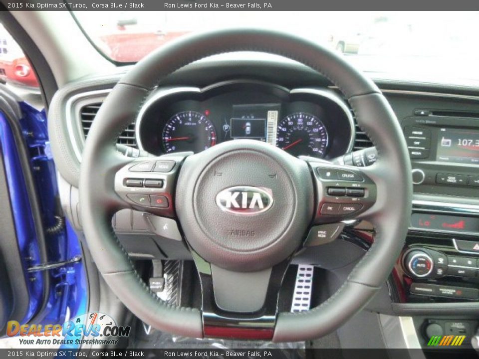 2015 Kia Optima SX Turbo Steering Wheel Photo #19