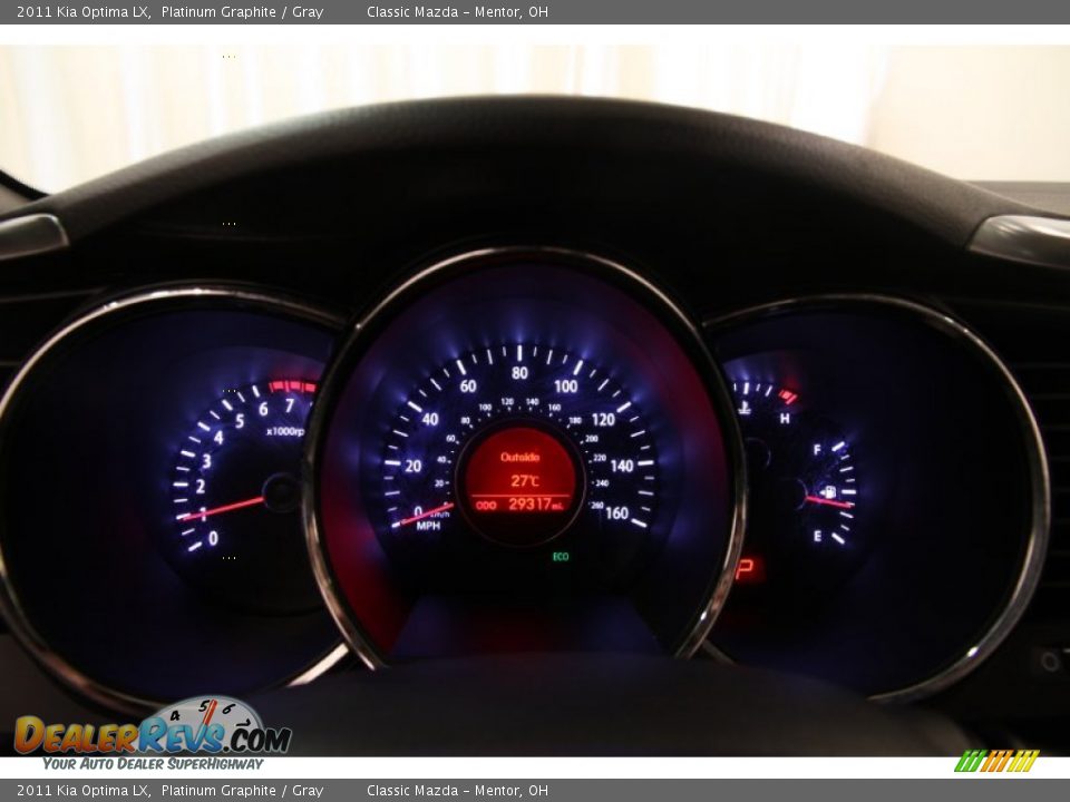 2011 Kia Optima LX Platinum Graphite / Gray Photo #7