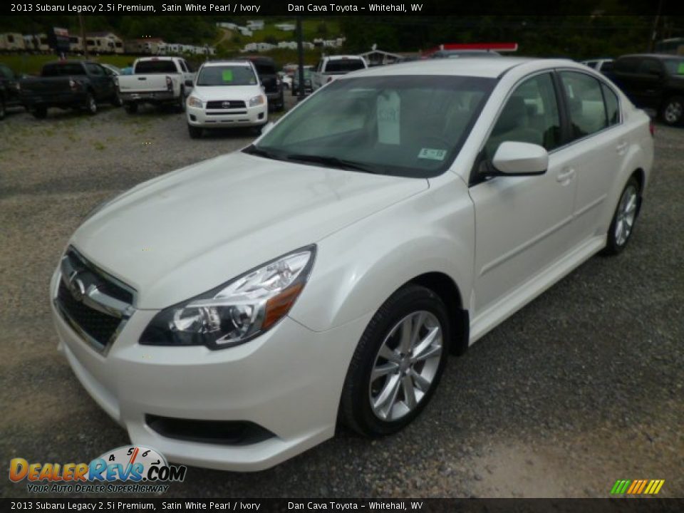 2013 Subaru Legacy 2.5i Premium Satin White Pearl / Ivory Photo #3