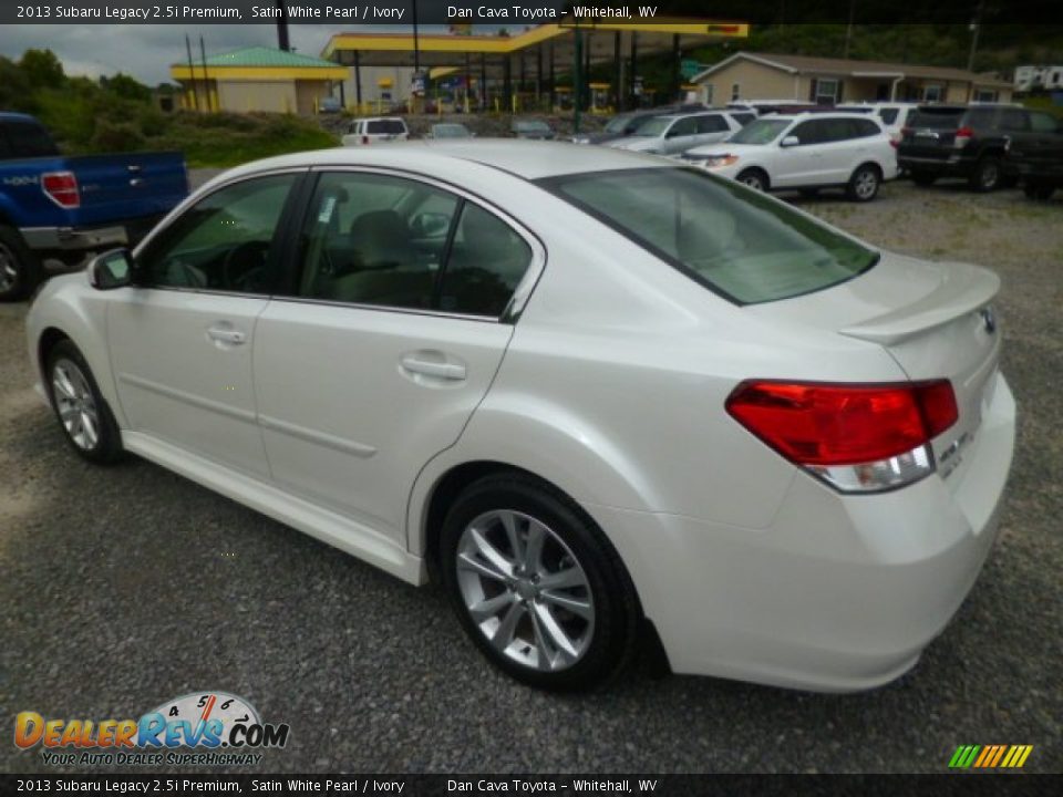 2013 Subaru Legacy 2.5i Premium Satin White Pearl / Ivory Photo #5