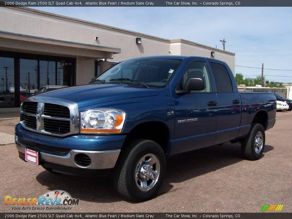 2006 Dodge Ram 2500 SLT Quad Cab 4x4 Atlantic Blue Pearl / Medium Slate Gray Photo #5