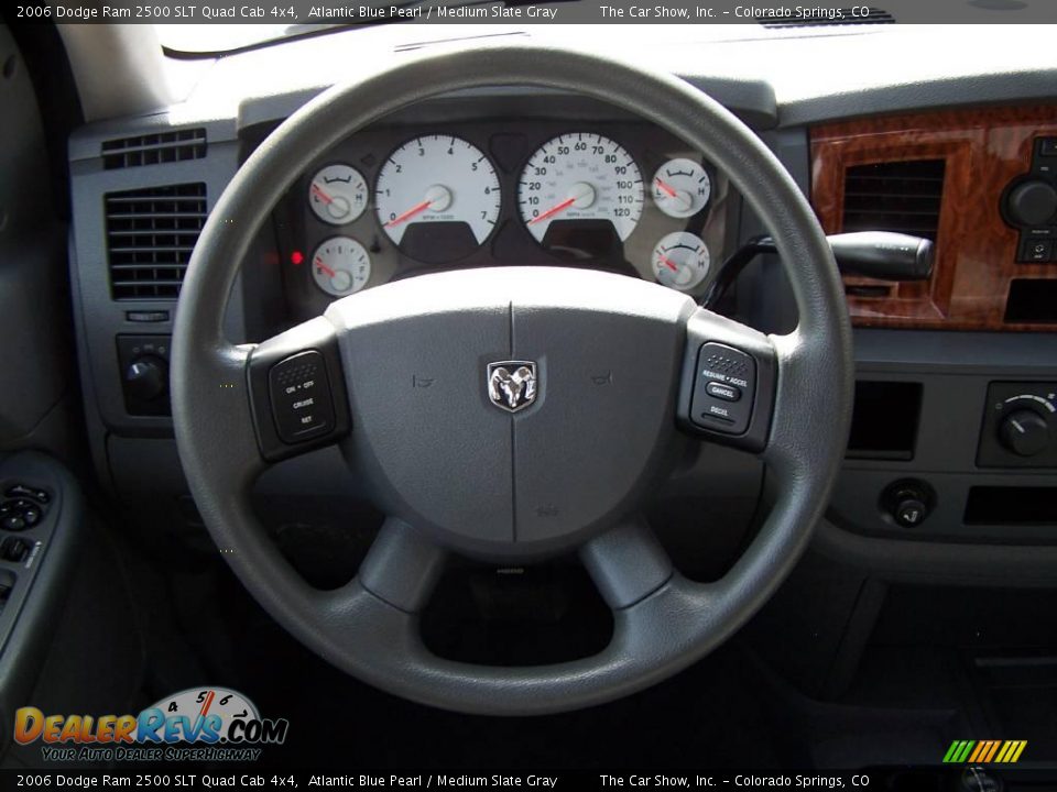 2006 Dodge Ram 2500 SLT Quad Cab 4x4 Atlantic Blue Pearl / Medium Slate Gray Photo #9