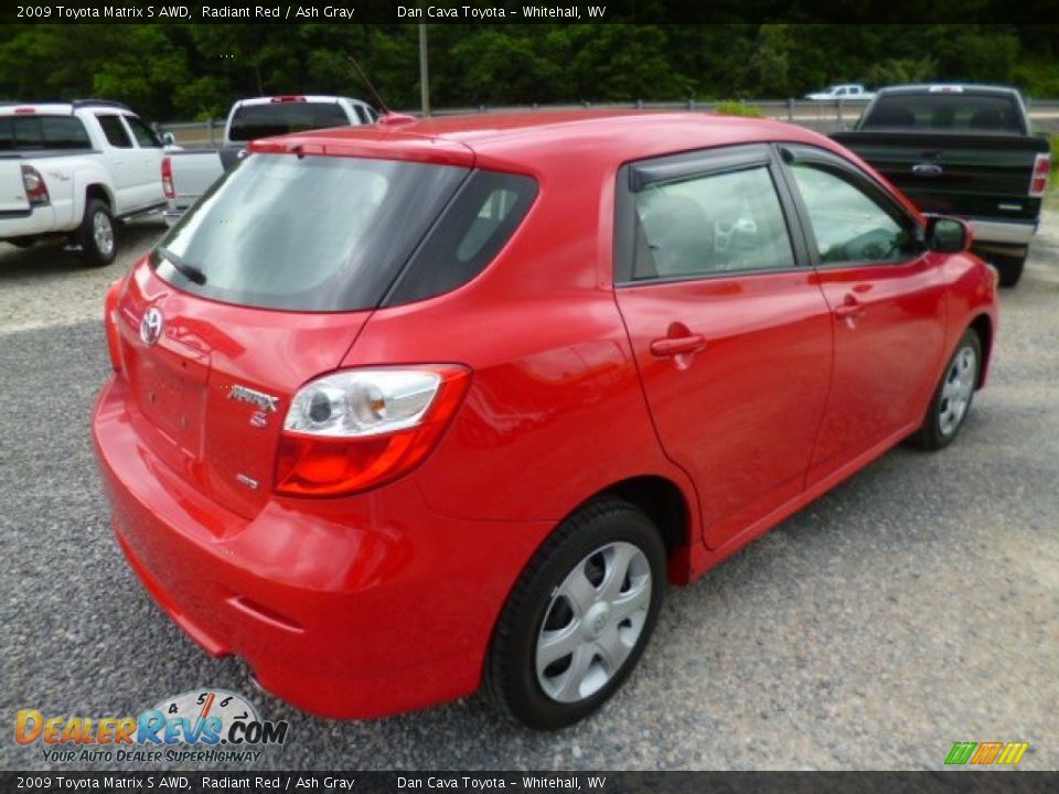 2009 Toyota Matrix S AWD Radiant Red / Ash Gray Photo #7