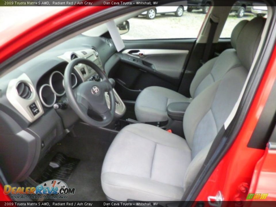 2009 Toyota Matrix S AWD Radiant Red / Ash Gray Photo #11