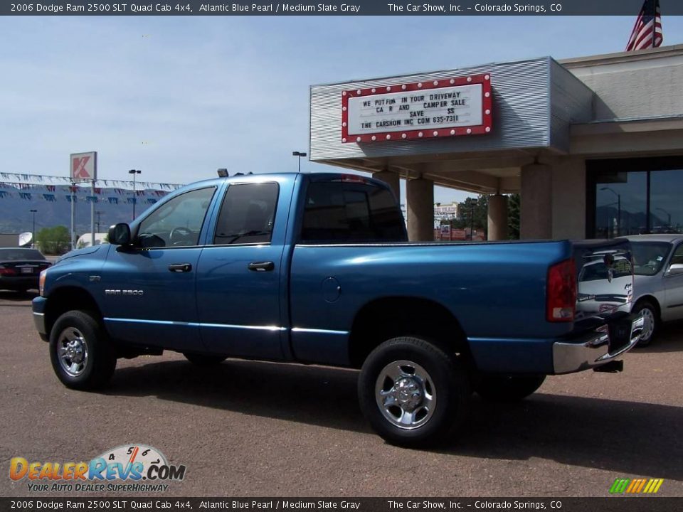 2006 Dodge Ram 2500 SLT Quad Cab 4x4 Atlantic Blue Pearl / Medium Slate Gray Photo #15