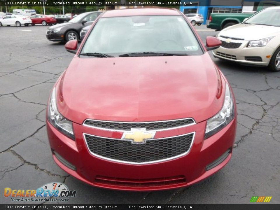 2014 Chevrolet Cruze LT Crystal Red Tintcoat / Medium Titanium Photo #3