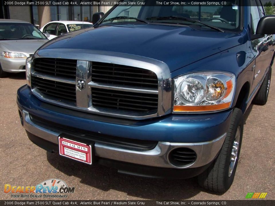 2006 Dodge Ram 2500 SLT Quad Cab 4x4 Atlantic Blue Pearl / Medium Slate Gray Photo #17