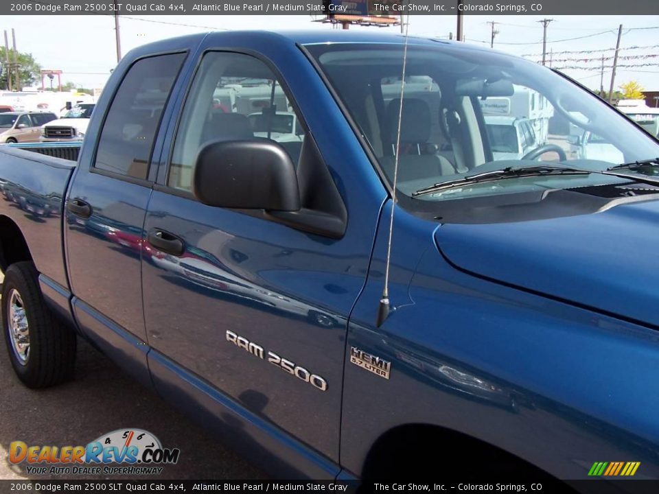 2006 Dodge Ram 2500 SLT Quad Cab 4x4 Atlantic Blue Pearl / Medium Slate Gray Photo #18