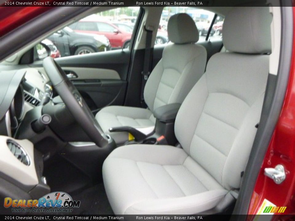 2014 Chevrolet Cruze LT Crystal Red Tintcoat / Medium Titanium Photo #10