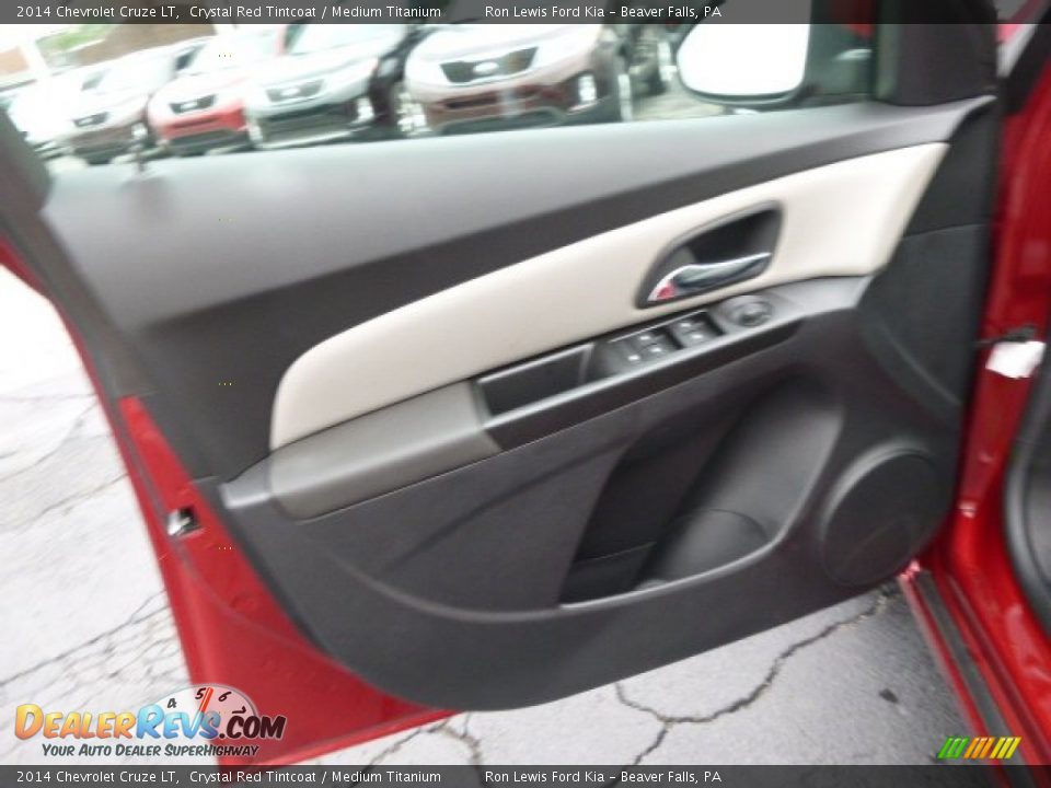 2014 Chevrolet Cruze LT Crystal Red Tintcoat / Medium Titanium Photo #11