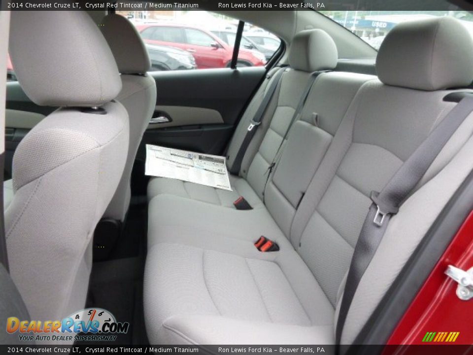 2014 Chevrolet Cruze LT Crystal Red Tintcoat / Medium Titanium Photo #12