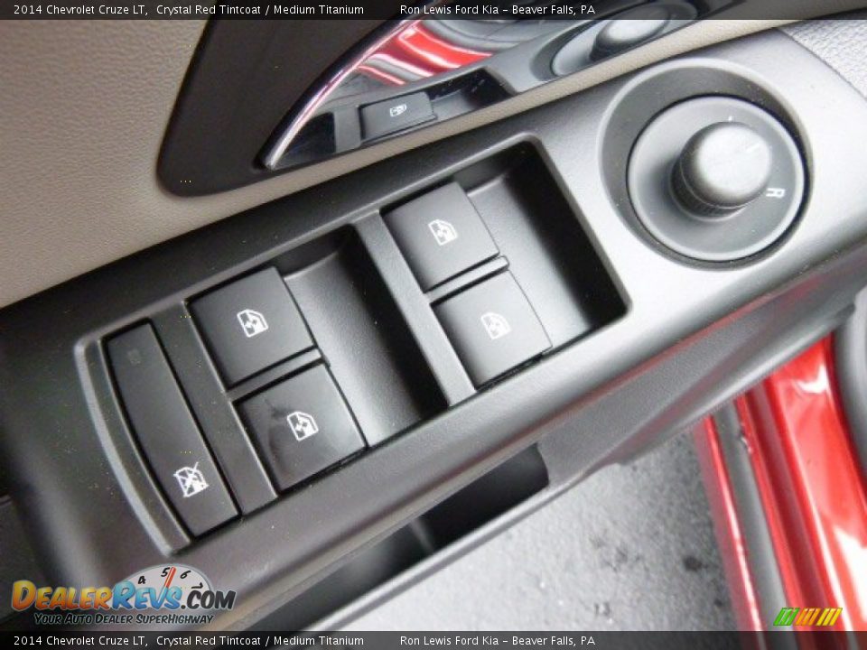 2014 Chevrolet Cruze LT Crystal Red Tintcoat / Medium Titanium Photo #15