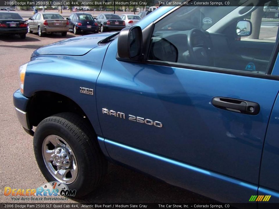 2006 Dodge Ram 2500 SLT Quad Cab 4x4 Atlantic Blue Pearl / Medium Slate Gray Photo #21