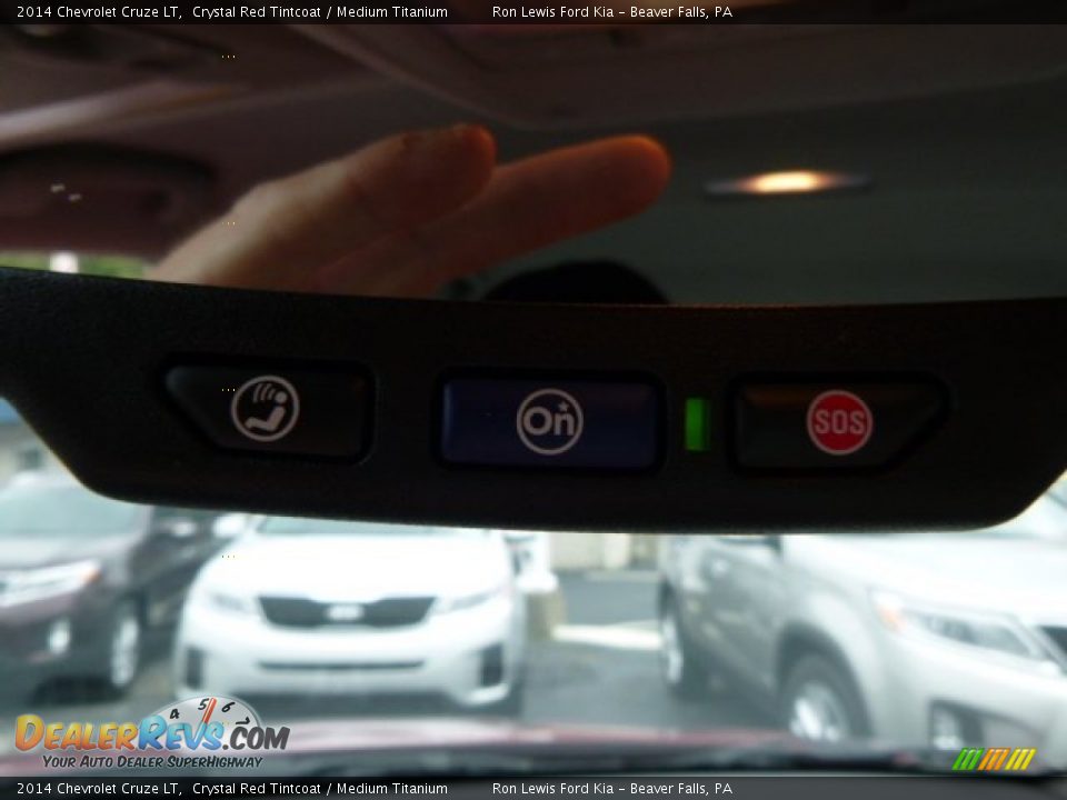 2014 Chevrolet Cruze LT Crystal Red Tintcoat / Medium Titanium Photo #16