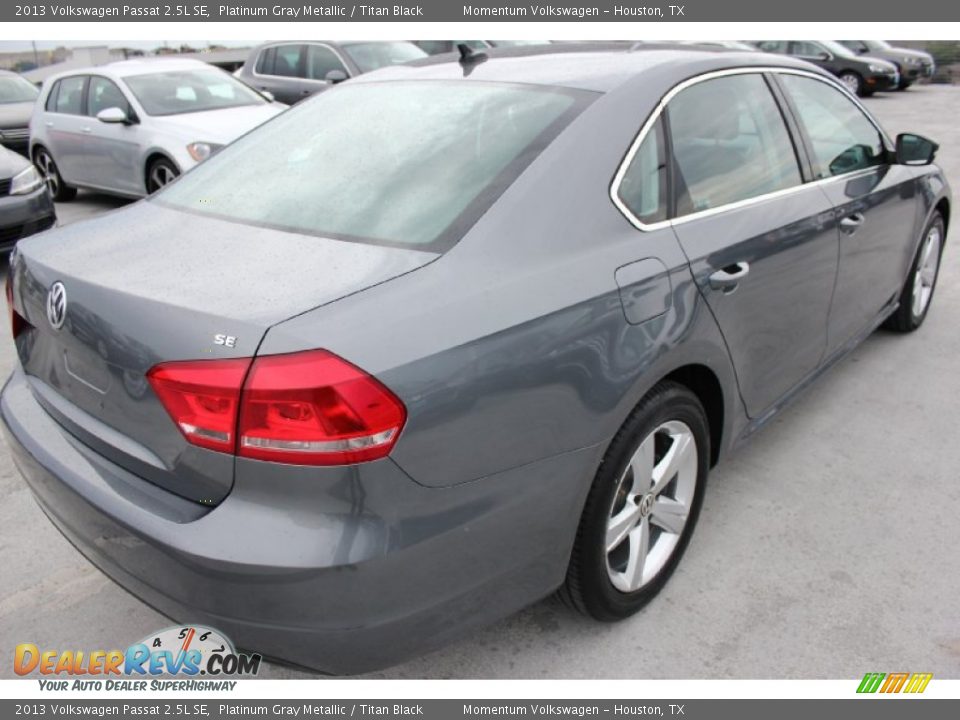 2013 Volkswagen Passat 2.5L SE Platinum Gray Metallic / Titan Black Photo #7