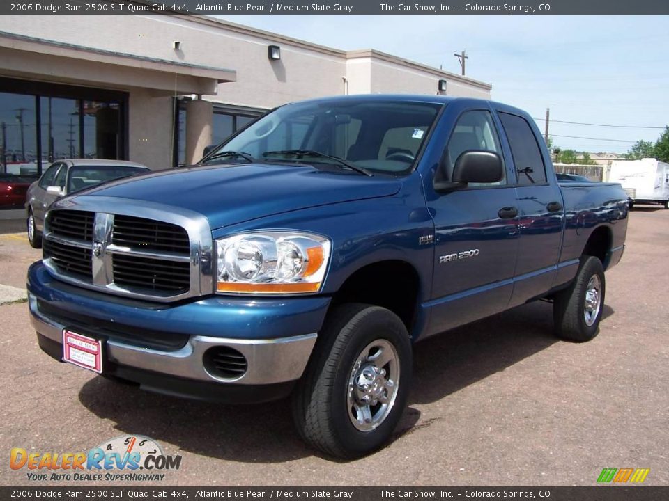 2006 Dodge Ram 2500 SLT Quad Cab 4x4 Atlantic Blue Pearl / Medium Slate Gray Photo #24