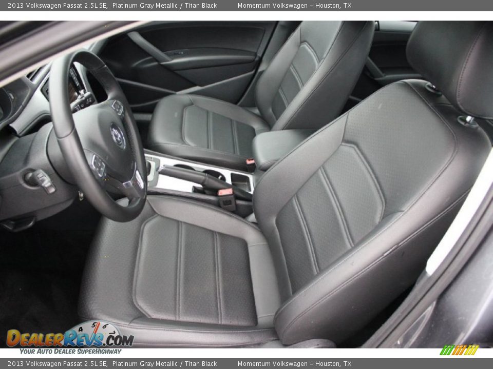 2013 Volkswagen Passat 2.5L SE Platinum Gray Metallic / Titan Black Photo #14