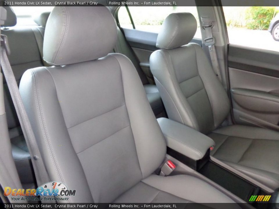 2011 Honda Civic LX Sedan Crystal Black Pearl / Gray Photo #20