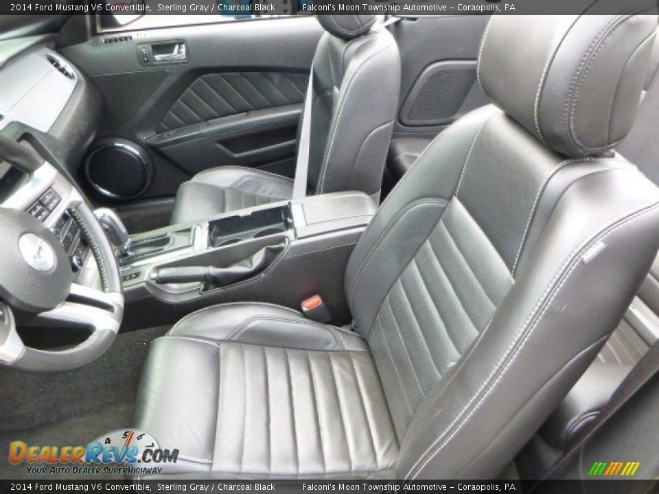 2014 Ford Mustang V6 Convertible Sterling Gray / Charcoal Black Photo #16