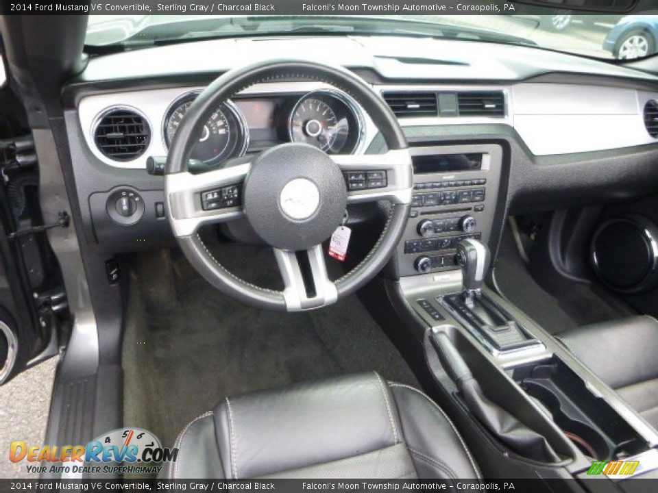 2014 Ford Mustang V6 Convertible Sterling Gray / Charcoal Black Photo #18