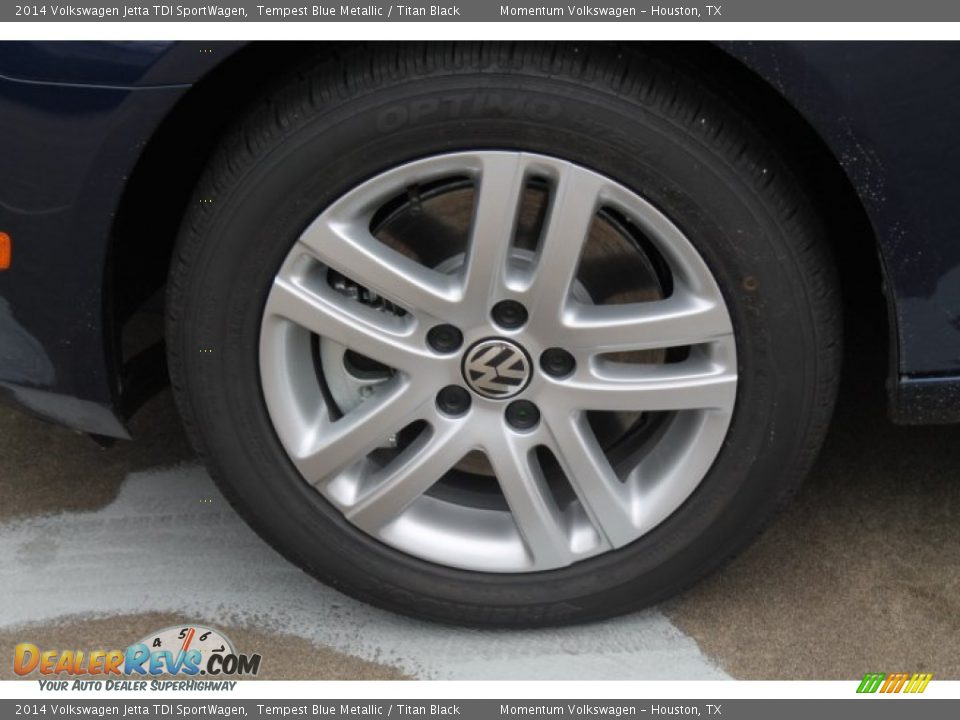 2014 Volkswagen Jetta TDI SportWagen Tempest Blue Metallic / Titan Black Photo #4