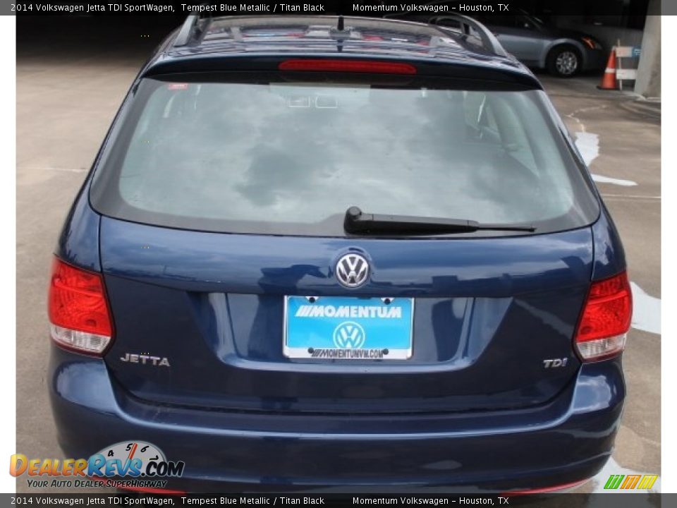 2014 Volkswagen Jetta TDI SportWagen Tempest Blue Metallic / Titan Black Photo #7