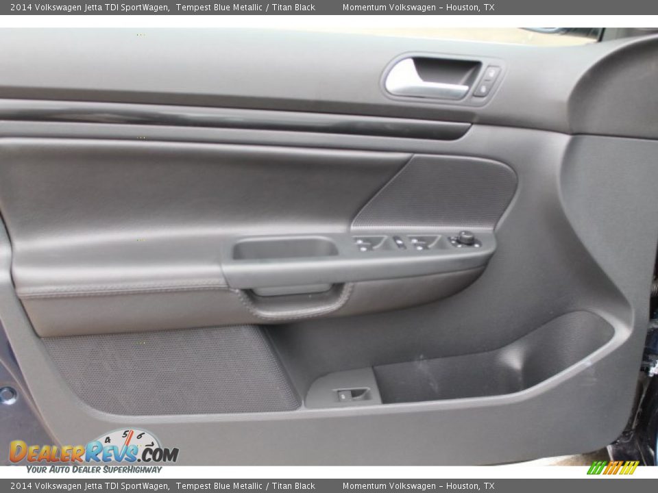 2014 Volkswagen Jetta TDI SportWagen Tempest Blue Metallic / Titan Black Photo #8