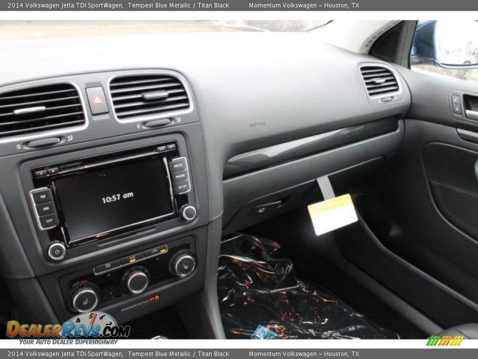 2014 Volkswagen Jetta TDI SportWagen Tempest Blue Metallic / Titan Black Photo #11