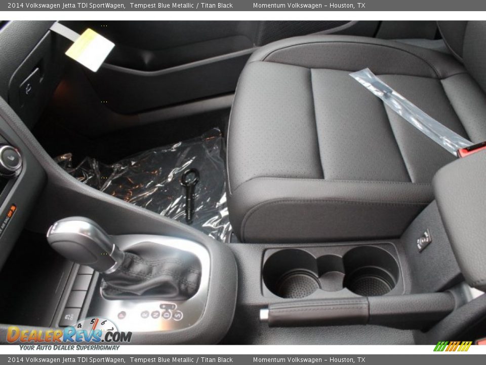 2014 Volkswagen Jetta TDI SportWagen Tempest Blue Metallic / Titan Black Photo #12