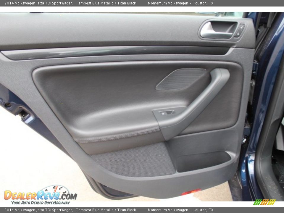 2014 Volkswagen Jetta TDI SportWagen Tempest Blue Metallic / Titan Black Photo #17