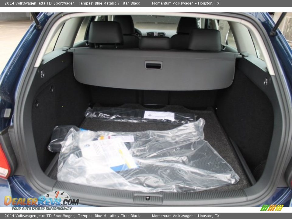 2014 Volkswagen Jetta TDI SportWagen Tempest Blue Metallic / Titan Black Photo #21