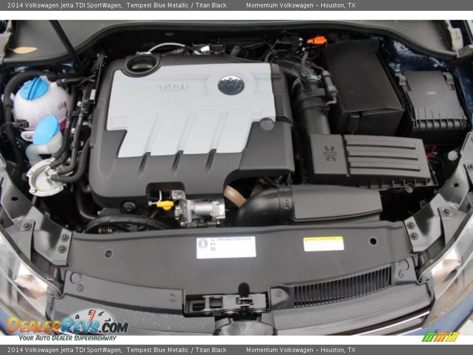 2014 Volkswagen Jetta TDI SportWagen Tempest Blue Metallic / Titan Black Photo #22