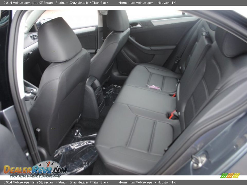 2014 Volkswagen Jetta SE Sedan Platinum Gray Metallic / Titan Black Photo #11