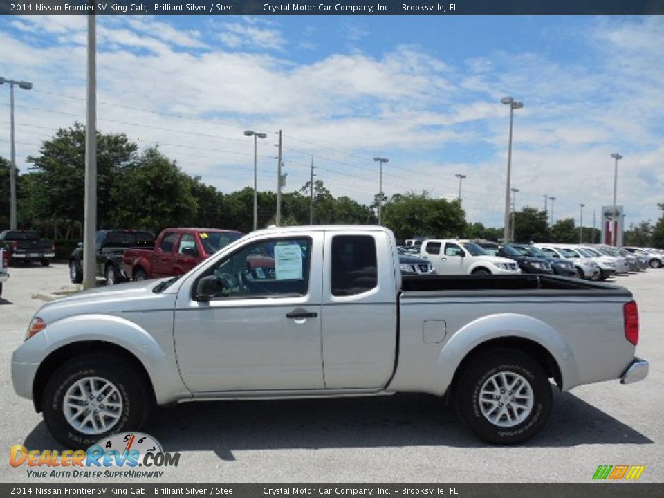 2014 Nissan Frontier SV King Cab Brilliant Silver / Steel Photo #2