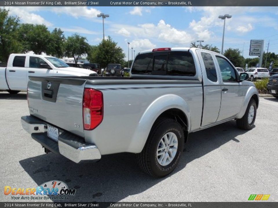 2014 Nissan Frontier SV King Cab Brilliant Silver / Steel Photo #8