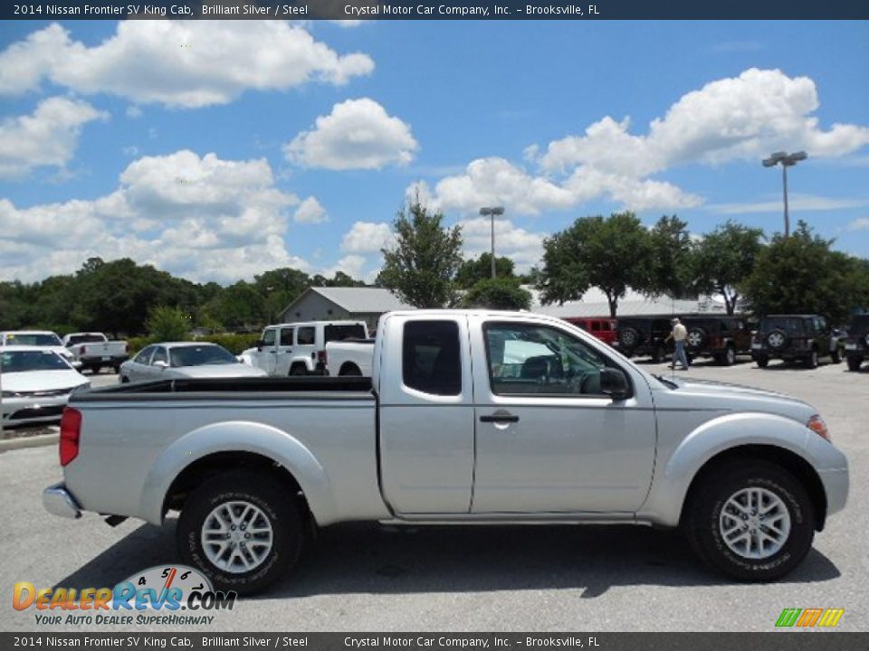 2014 Nissan Frontier SV King Cab Brilliant Silver / Steel Photo #9