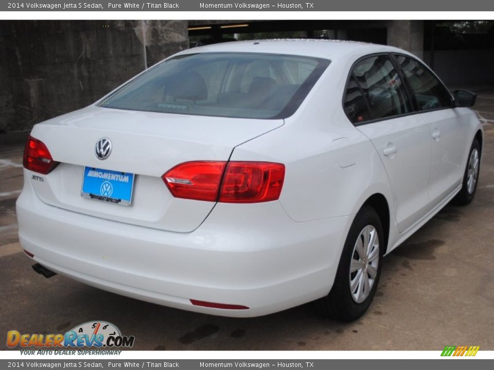 2014 Volkswagen Jetta S Sedan Pure White / Titan Black Photo #2