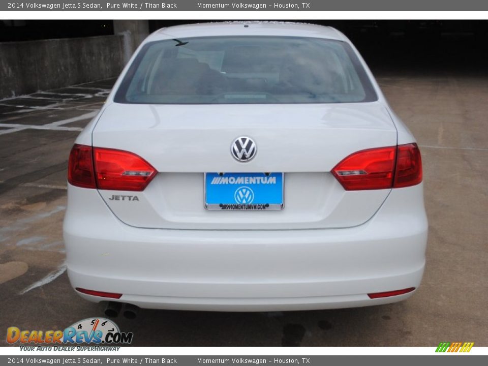 2014 Volkswagen Jetta S Sedan Pure White / Titan Black Photo #3