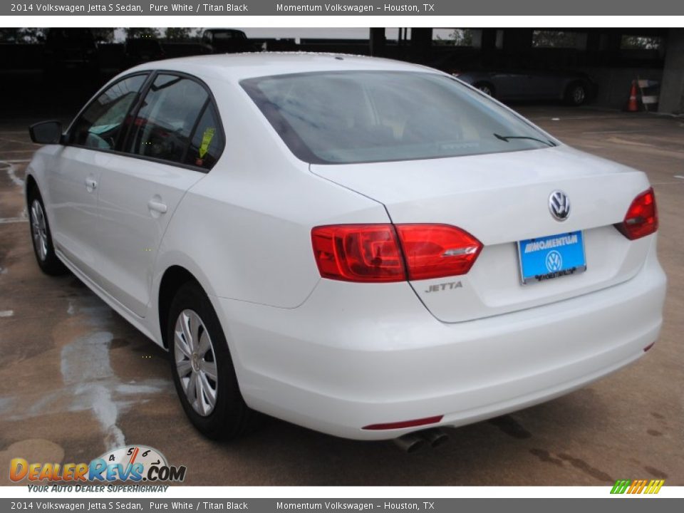 2014 Volkswagen Jetta S Sedan Pure White / Titan Black Photo #4