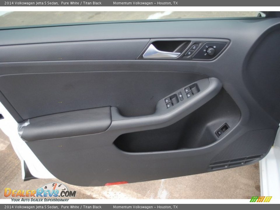 2014 Volkswagen Jetta S Sedan Pure White / Titan Black Photo #8