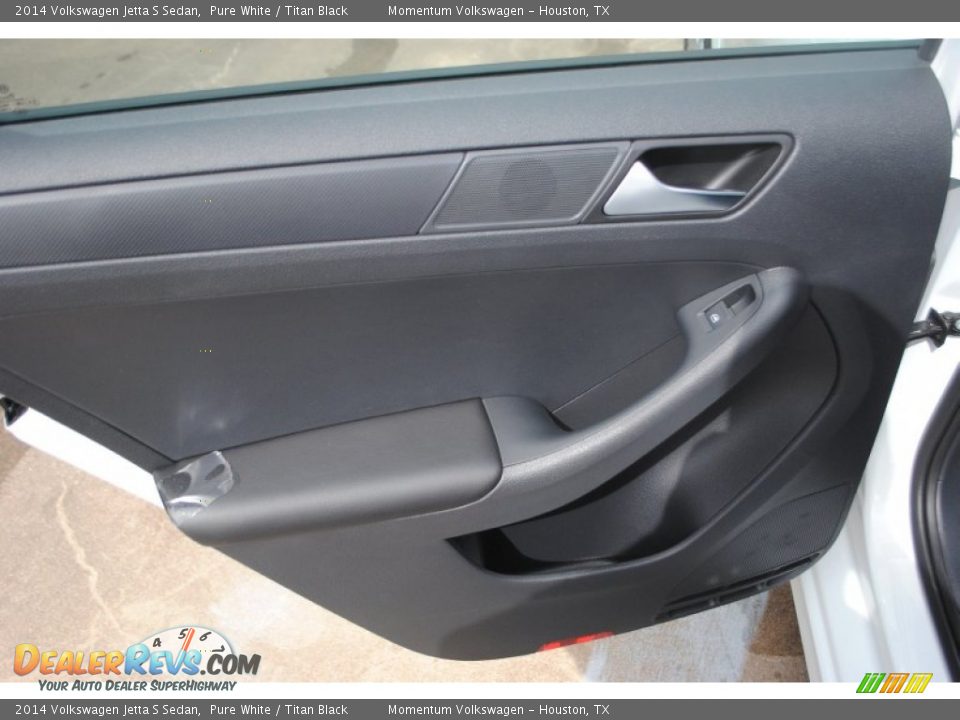 2014 Volkswagen Jetta S Sedan Pure White / Titan Black Photo #10