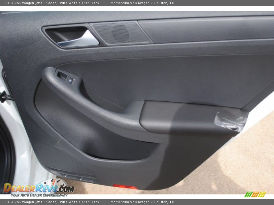 2014 Volkswagen Jetta S Sedan Pure White / Titan Black Photo #12