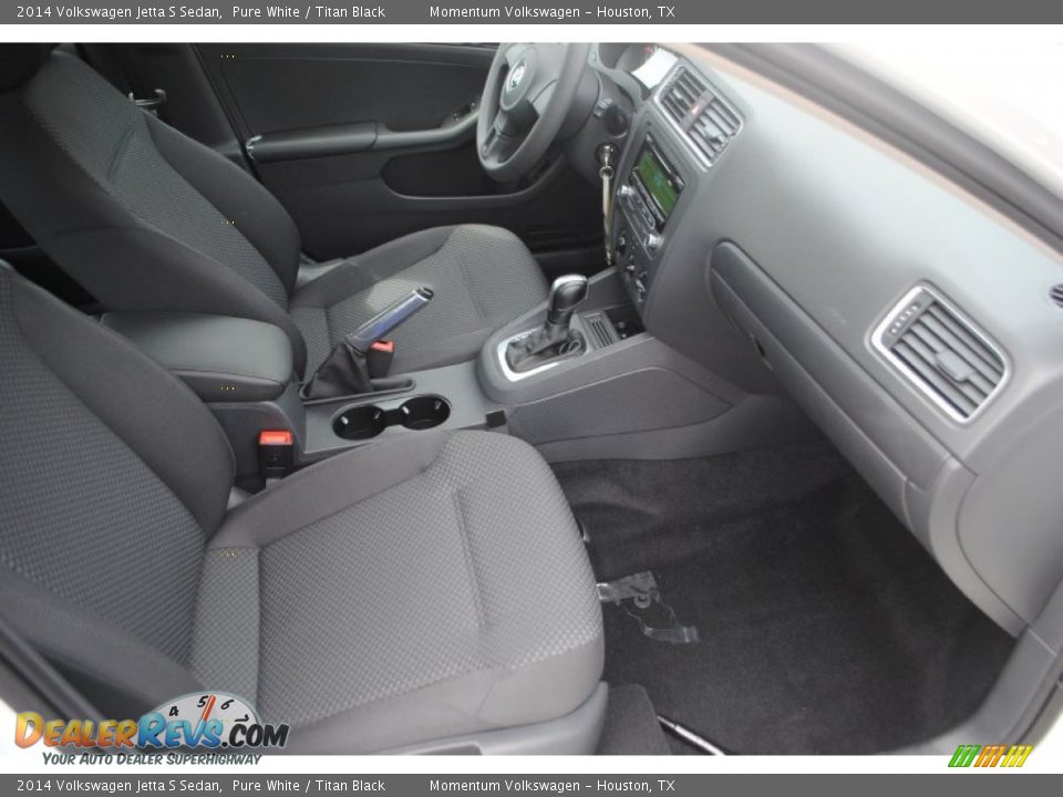 2014 Volkswagen Jetta S Sedan Pure White / Titan Black Photo #15