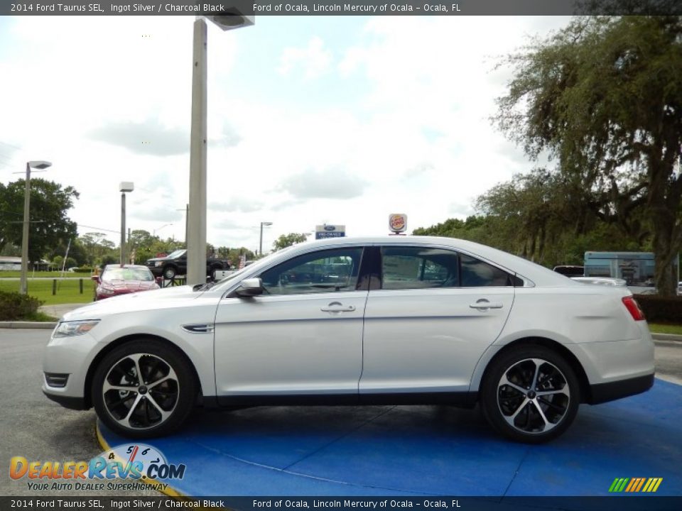 2014 Ford Taurus SEL Ingot Silver / Charcoal Black Photo #2