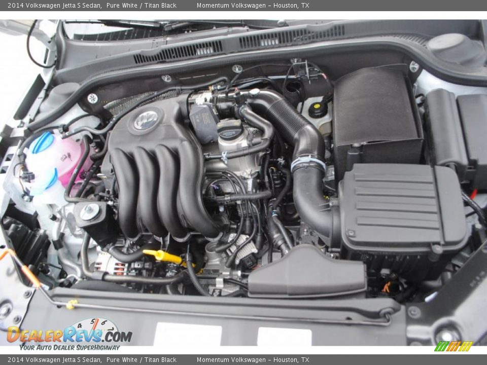 2014 Volkswagen Jetta S Sedan Pure White / Titan Black Photo #29