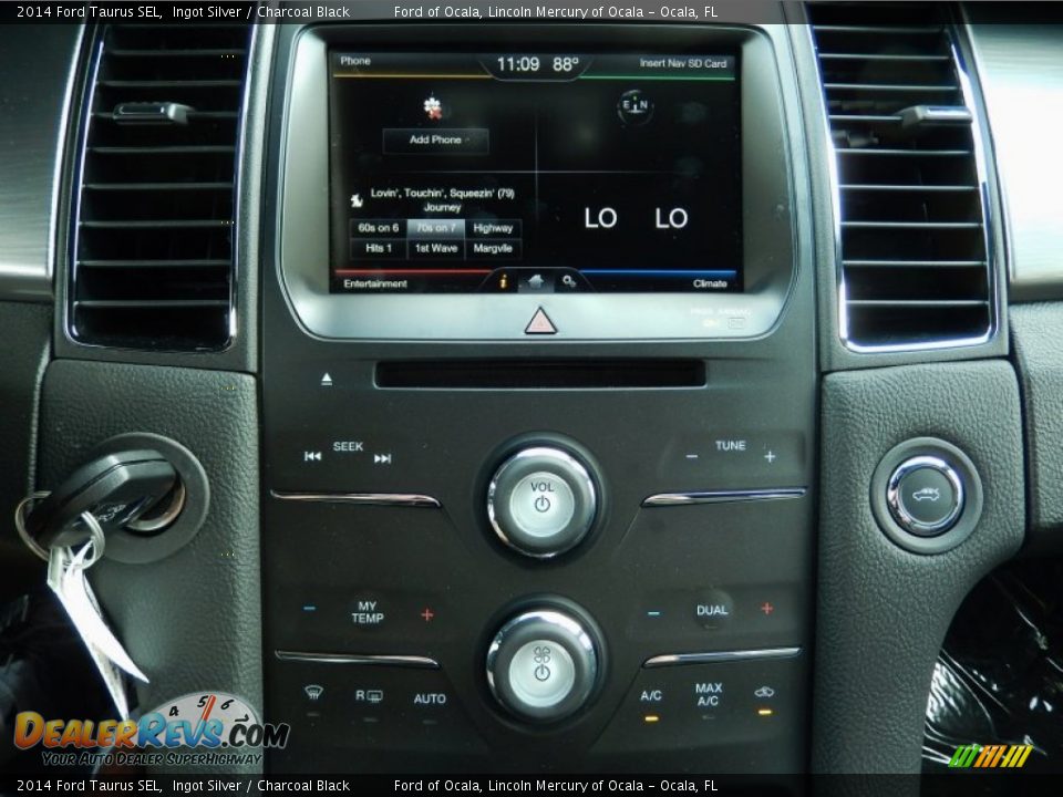 2014 Ford Taurus SEL Ingot Silver / Charcoal Black Photo #10