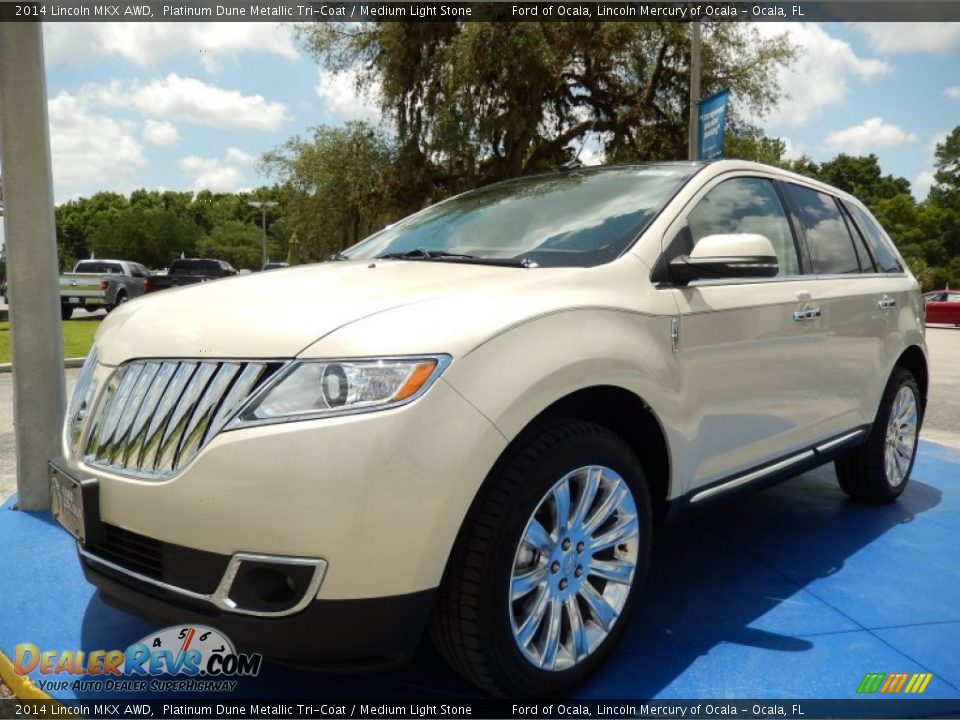 2014 Lincoln MKX AWD Platinum Dune Metallic Tri-Coat / Medium Light Stone Photo #1