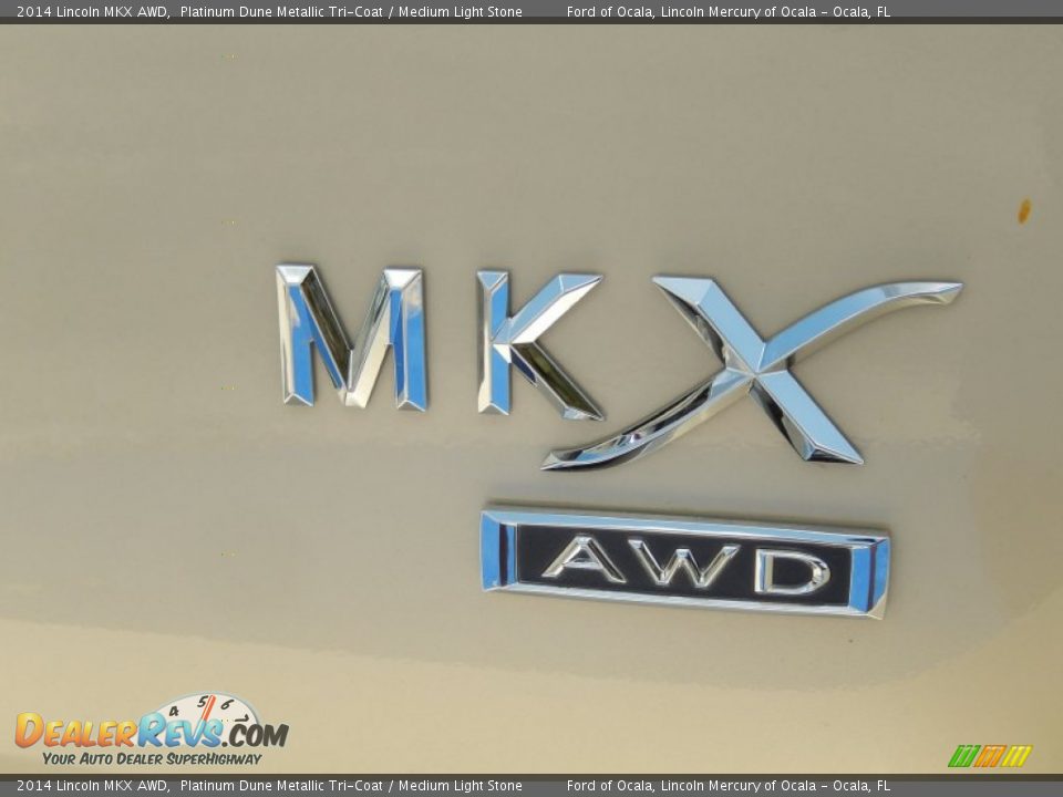 2014 Lincoln MKX AWD Platinum Dune Metallic Tri-Coat / Medium Light Stone Photo #4